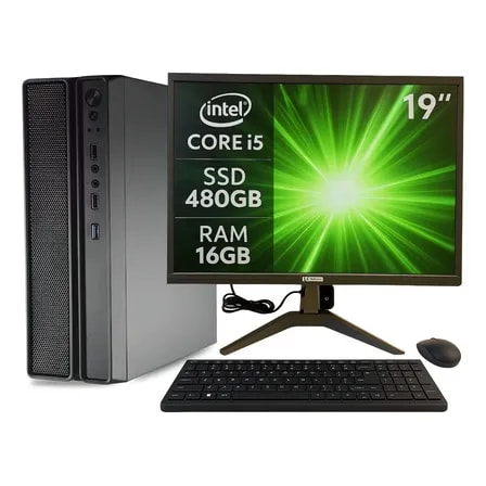 Imagem do Computador Slim Completo I5 16gb Ssd 480gb Windows 11 Capacidade De Memoria Ram 16 Gb Capacidade Do Disco 480 Gb Placa Grafica Integrada