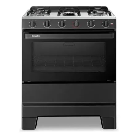 Imagem do Fogao De Piso 5 Bocas Esmaltec F5isp Ideal Pop Mesa Em Aco Preto