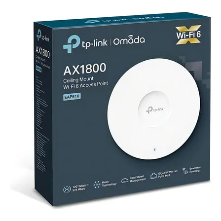 Imagem do Access Point Teto Tp Link Omada Ax1800 Eap610 Wi Fi 6 Poe Cor Branco