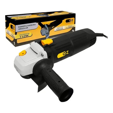 Imagem do Esmerilhadeira Lixadeira 4 1 2 Profissional Acessorios Preto 220v 60hz