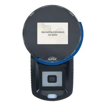 Imagem do Leitor De Codigo De Barras Gertec Tc506 E A Preto