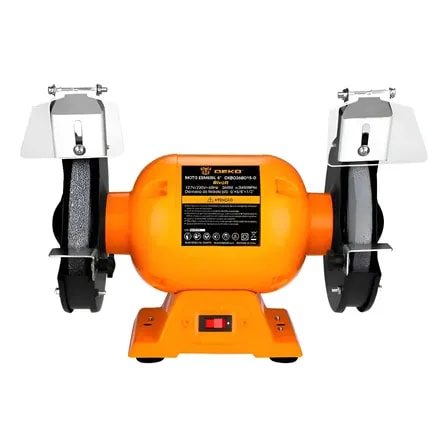 Imagem do Moto Esmeril De Bancada Bivolt 6 Polegada 360w 3450rpm Deko Amarelo 127 220v