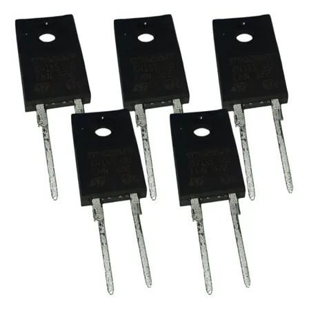 Imagem do Kit Com 5 Diodo Stth12s06fp 600v 12a To 220fp 2 Terminais