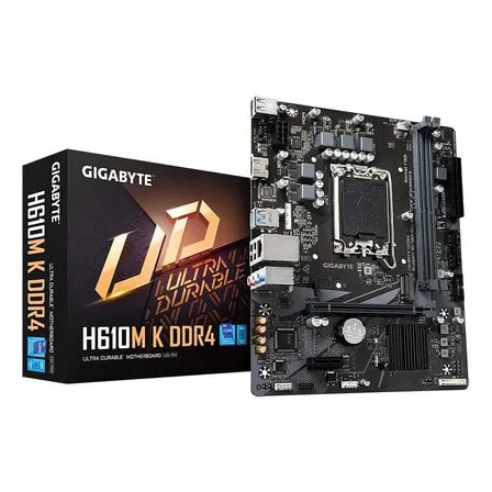 Imagem do Placa Mae Gigabyte H610m K Ddr4 Lga1700 Ddr4 Micro Atx Cor Preto