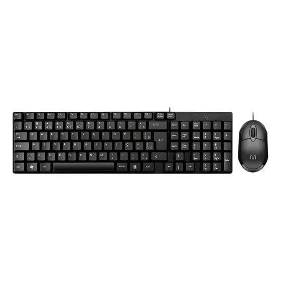 Imagem do Kit Teclado E Mouse Com Fio Multilaser Conexao Usb Tc309