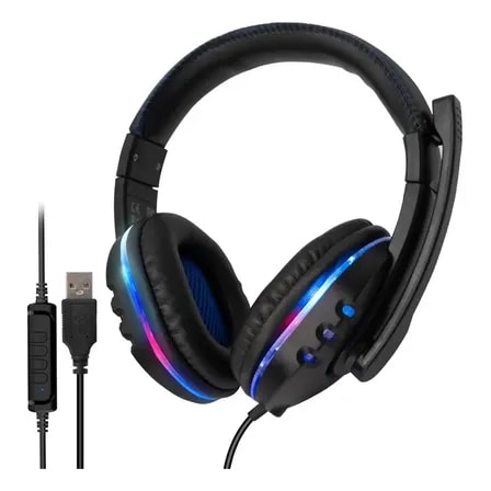 Imagem do Headset Usb Rgb Para Pc Notebook Qualidade Premium