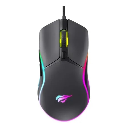 Imagem do Mouse Gamer Havit Ms1029 7200 Dpi 6 Botoes Rgb Preto