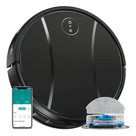 Imagem do Tipdiy G90 Combinacao Aspirador Robo Potente 4200pa Carregamento Automatico Com App