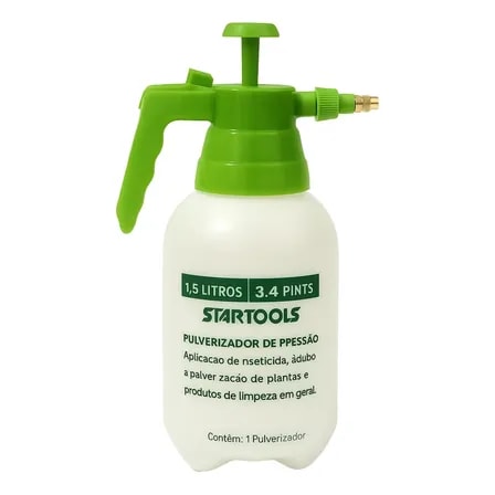 Imagem do Borrifador 1 5l Verde Pressao Manual Jato Regulavel Pressao Verde Claro