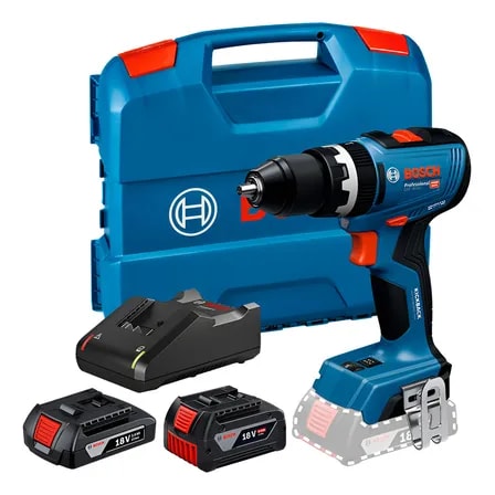 Imagem do Parafusadeira Furadeira Bateria 2 Baterias Gsb Bosch 06019n31e4000 Azul 18v