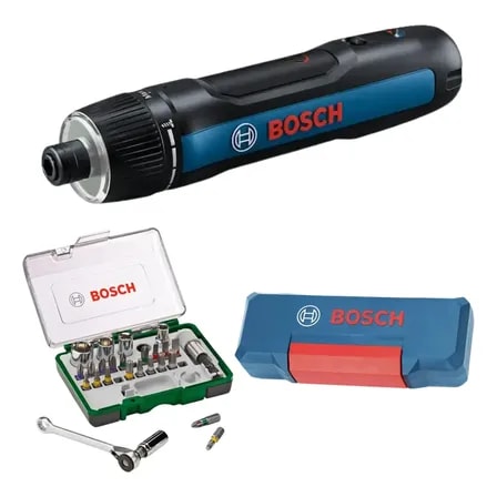 Imagem do Parafusadeira Go 3a Geracao Kit De Pontas E Soquetes Bosch Azul 3 6v