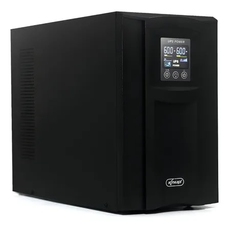 Imagem do Nobreak Senoidal Puro Knup 1000va 700w 110v Dupla Conversao 3 Tomadas Preto