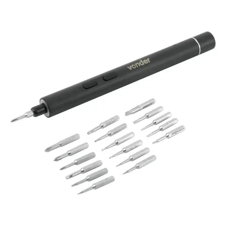 Imagem do Parafusadeira De Precisao A Bateria 3 7 V Tipo Caneta Vonder Preto 3 6v 50 Hz 60 Hz