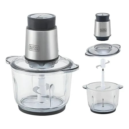 Imagem do Mini Processador De Alimentos Alho Mp300g Black Decker Inox Cor Preto 220v