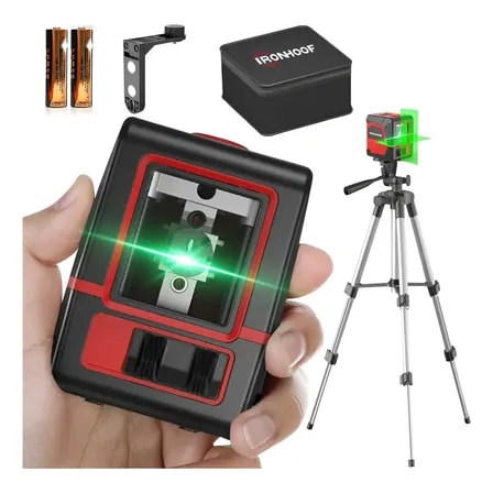 Imagem do Nivel Laser 2 Linhas Autonivelamento 30m 360 Com Tripe