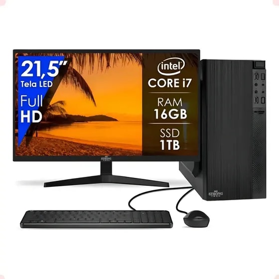 Imagem do Computador Completo Intel I7 16gb Ssd 1tb 21 5 Strong Tech