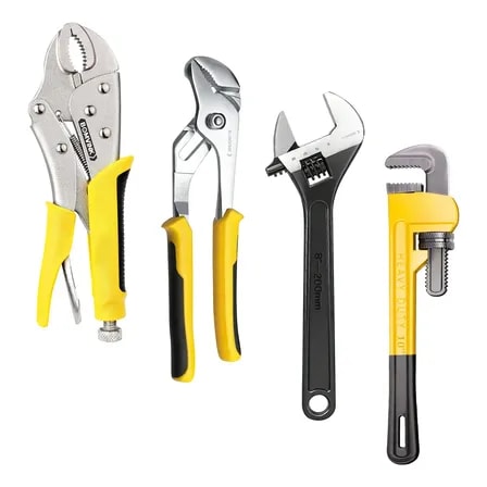 Imagem do Kit 4 Chave Inglesa Alicate Bomba Grifo Alicate Pressao 4pcs 4pcs