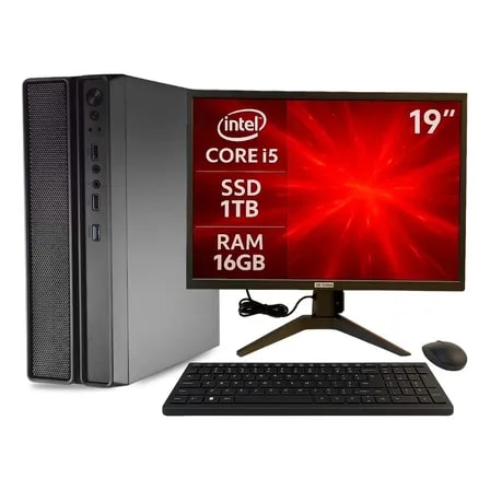 Imagem do Computador Slim Completo Multipc I5 16gb Ssd 1tb Nvme Win11 1 Tb 16 Gb Integrada