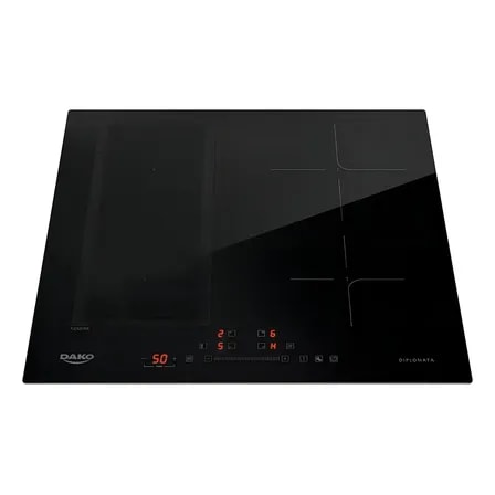 Imagem do Cooktop De Inducao 4 Bocas Dako Diplomata Com Zona Flexivel E Funcao Turbo Preto