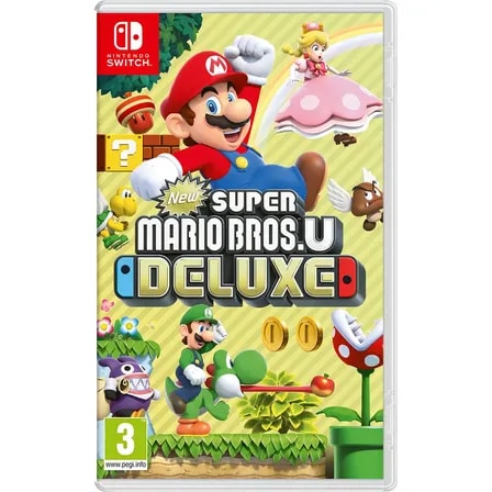 Imagem do New Super Mario Bros U Deluxe Nintendo Switch Midia Fisico