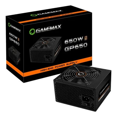Imagem do Fonte Alimentacao Preta 650w Gamemax Gp650 80 Plus Bronze Cor Preto