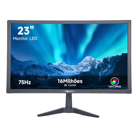 Imagem do Monitor Led 23 Polegadas Full Hd 75hz 16 7 Milhoes De Cores Preto 127 220v