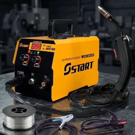 Imagem do Inversora Solda 160a 3 Em 1 Easymig Tig Lift Eletrodo Start Amarelo 220v