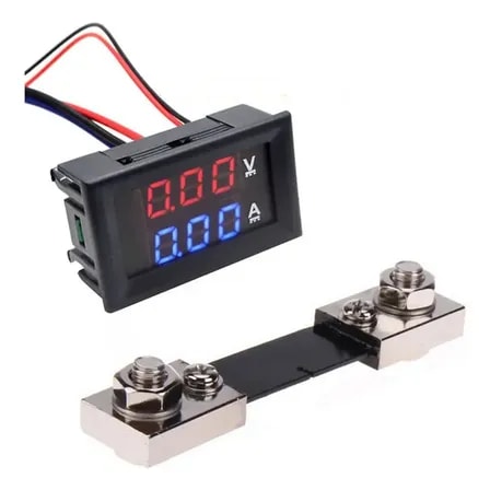 Imagem do Voltimetro Amperimetro Shunt Dc 0 100v 0 100a Mfl