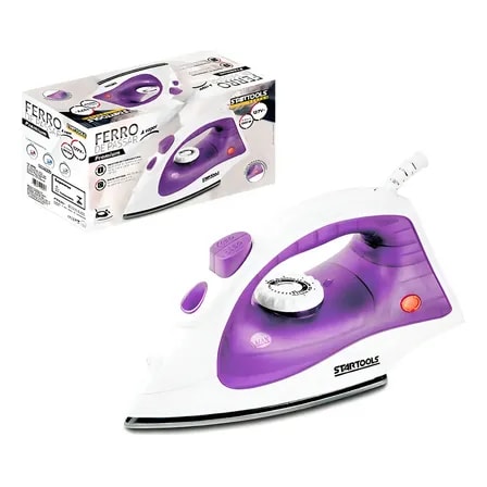 Imagem do Ferro De Passar A Vapor Startools Premium Roxo 1500w 127v