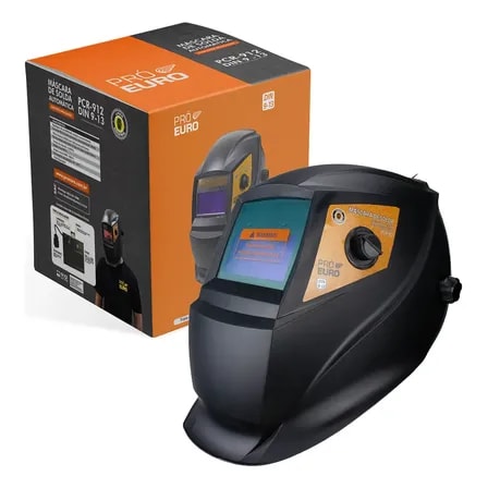 Imagem do Mascara De Solda Automatica Pcr 912 Com Tripla Regulagem Pro Euro