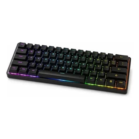 Imagem do Teclado Gamer Magnetico Akko Monsgeek Fun60 Pro 8000hz Preto Inglesus 60 Usbc Rgb Profissional Ingles Us