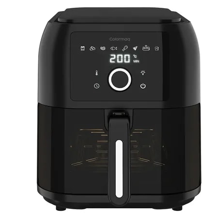 Imagem do Fritadeira Air Fryer Colormaq 8l 1700w Digital Glass 220v Preto