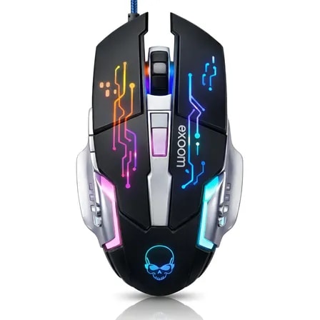 Imagem do Mouse Gamer Exbom Ms G280 4800 Dpi 6 Botoes Usb Preto