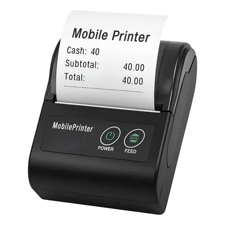 Imagem do Impressora Mini Portatil Bluetooth Termica 58mm Cupom Pedido Preto
