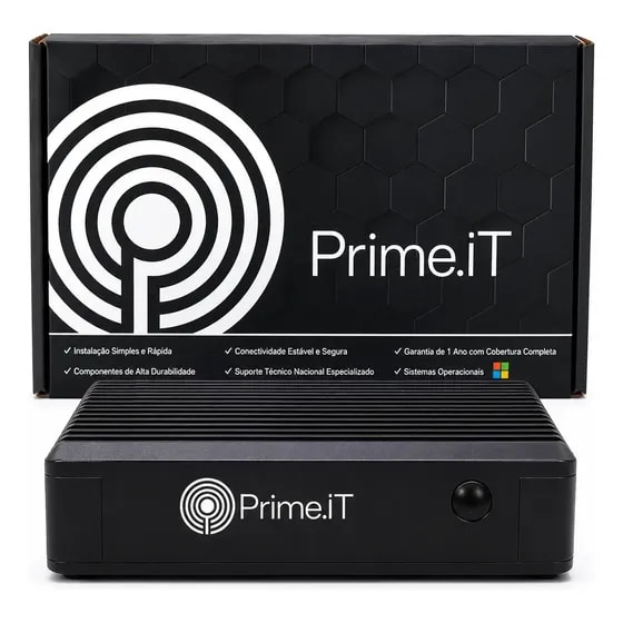Imagem do Mini Pc Firewall Prime It Fanless Com 4 Portas Ethernet 8gb Ram E Ssd De 128gb Para Pfsense