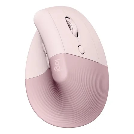 Imagem do Mouse Sem Fio Logitech Lift Vertical Rosa