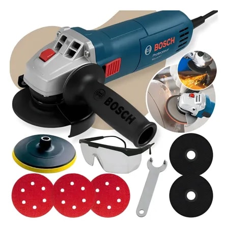 Imagem do Esmerilhadeira Lixadeira Kit 8pc 127v 220v Gws 6 115 Bosch