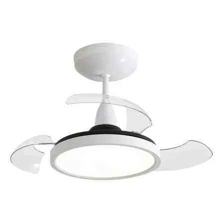 Imagem do Ventilador De Teto Aliseu Retratil Mid Branco Diametro 70 Cm Quantidade De Pas 3 127 220v Transparente Plastico