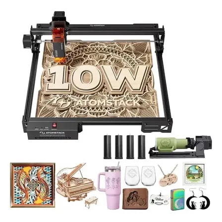 Imagem do Maquina De Grabado Laser Atomstack A10 Pro 10w Com R8 Rolo 110220 V