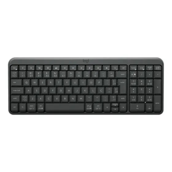 Imagem do Teclado Sem Fio K250 Bluetooth Abnt2 Grafite Portugues Brasil Logitech