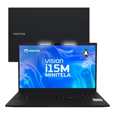 Imagem do Notebook Positivo Vision I15m Intel Core 3 N300 8gb 256gb Ssd Wi Fi 6 Linux Tela 15 6 Full Hd Ips Antirreflexo Minitela Permite Upgrade De Memoria Ram E Ssd Preto