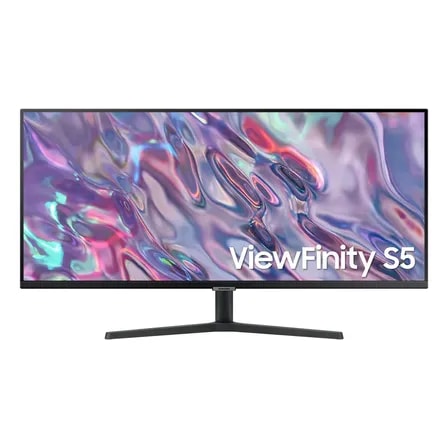 Imagem do Monitor Samsung Viewfinity S5 34 Uwqhd Va Ls34c500galmzd 100hz 5 Gtg Hdmi Headphone Display Port