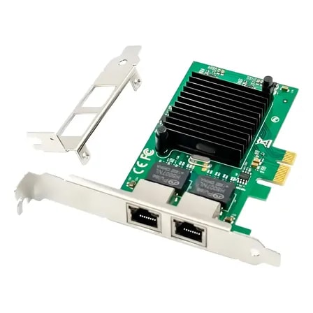 Imagem do Placa De Rede Dual Giga Intel 82576eb E1g42et Pci E X1 1000m