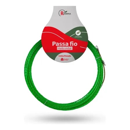 Imagem do Passa Fio Sonda Fita Guia Cabo 10mts Helicoidal Profissional