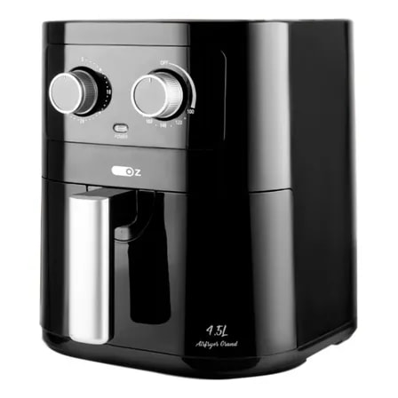 Imagem do Fritadeira Eletrica Air Fryer 4 5 Litros 1500w 110v Oz Preto 127v