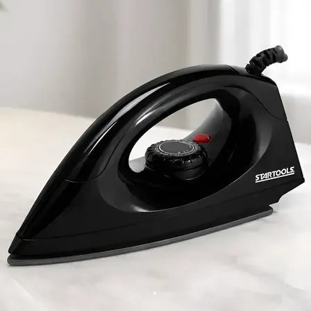 Imagem do Ferro De Passar Roupa A Seco Base Ceramica Antiaderente Leve Preto 127v