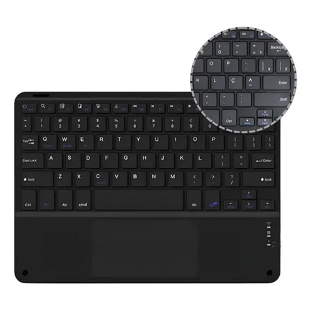 Imagem do Teclado Abnt Compativel Com Tablet E Celular Ios E Android