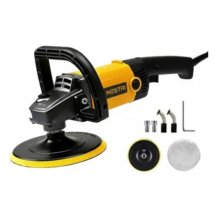 Imagem do Politriz Lixadeira Angular Eletrica Automotiva 1300w M 226 Polir Polidora Profissional Mestri Amarelo 220v