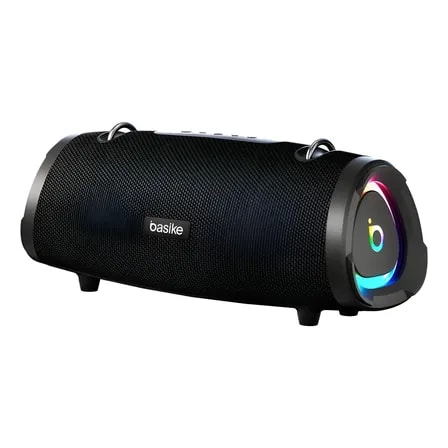 Imagem do Caixa De Som Portatil Basike Ba Rad133 Bluetooth 100w Bass Boost Estereo Hifi Luz Rgb Ipx6 Bateria 8h