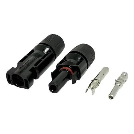 Imagem do Kit 100 Par Conector Mc4 Energia Solar Fotovoltaico Preto